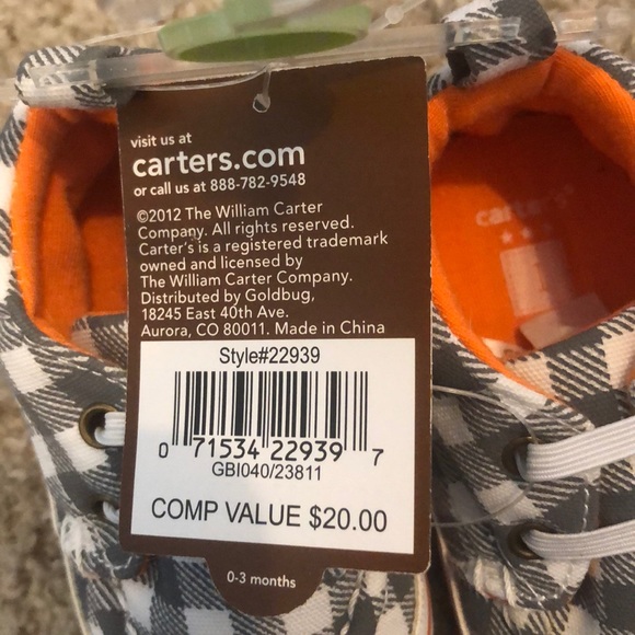 NWT Carter’s comfy-fit shoes - Picture 3 of 3